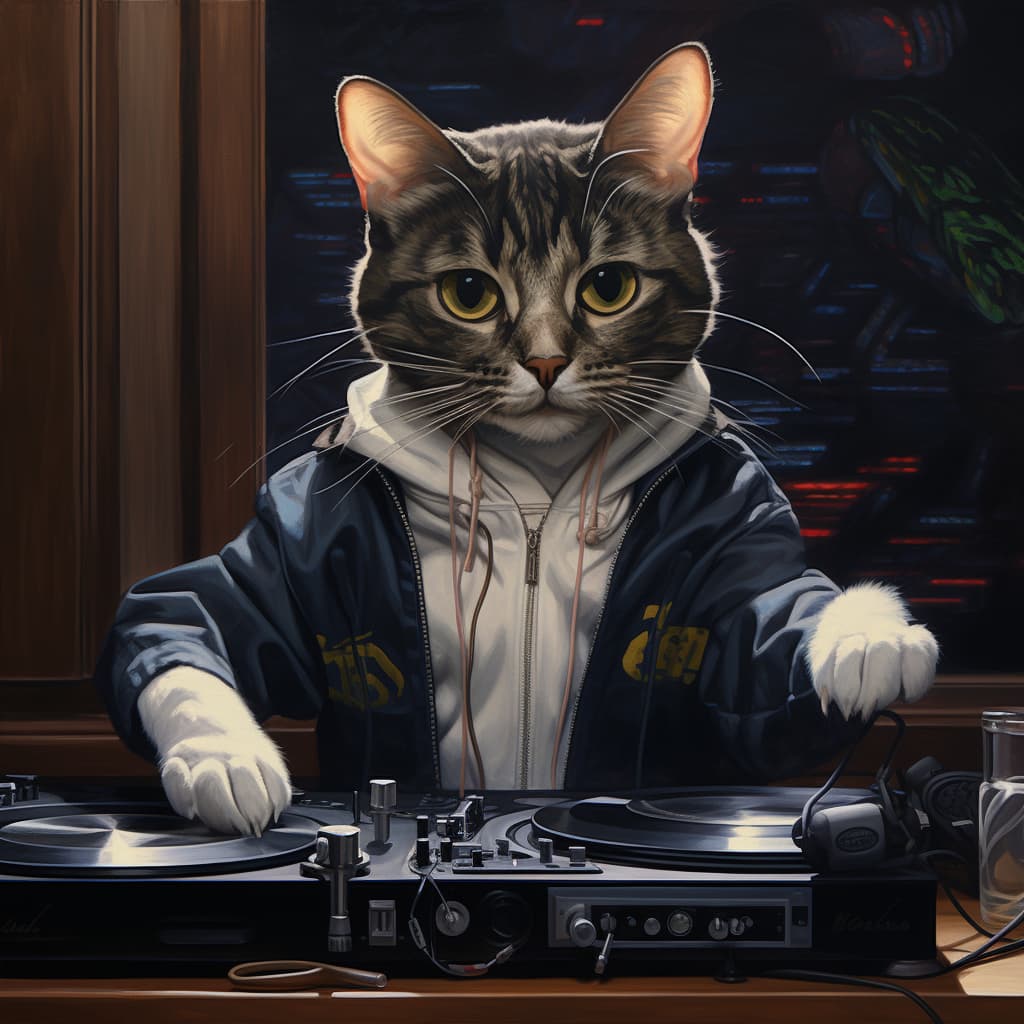 Happy cat illustration